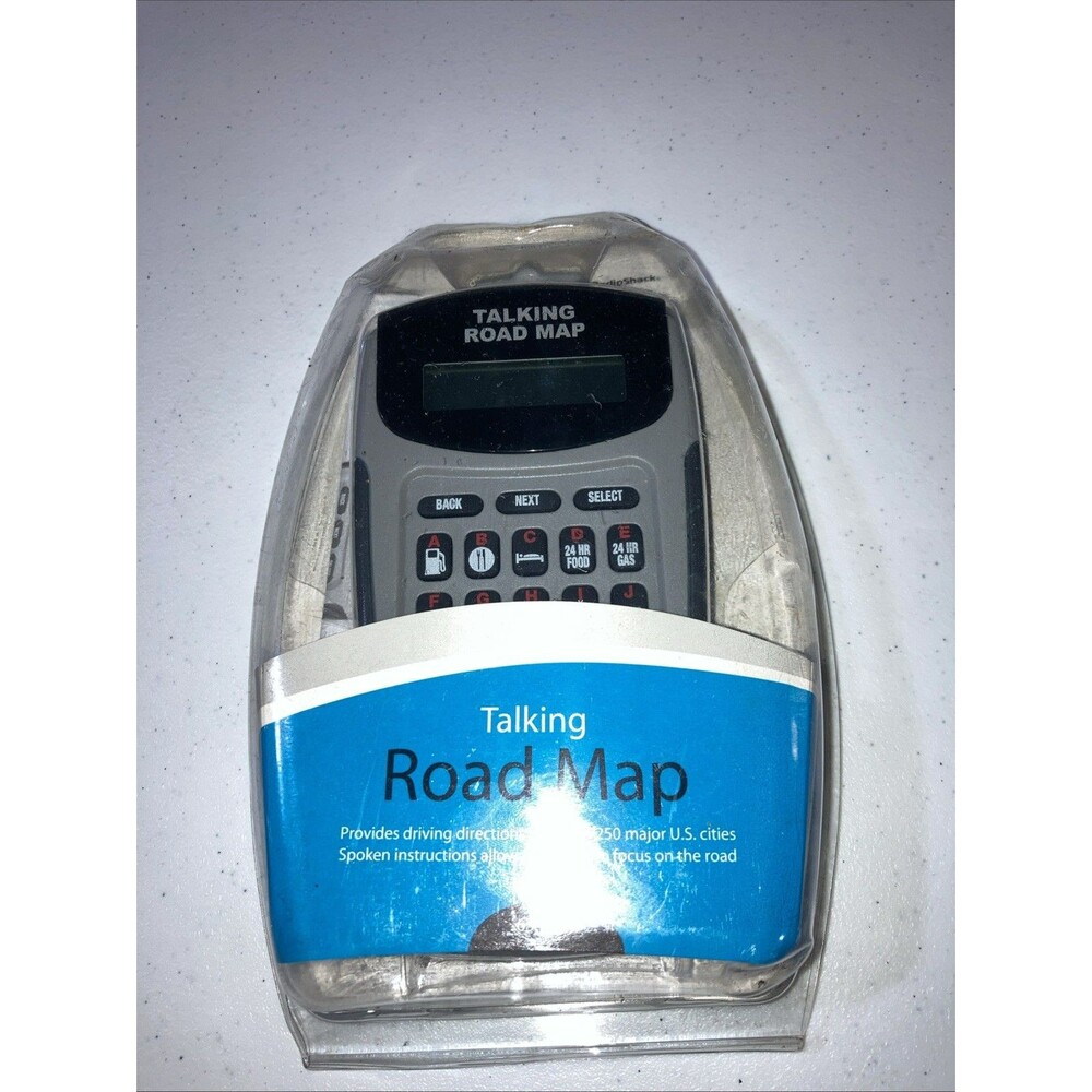 Vintage Radio Shack Talking Road Map GPS System 63-1219
